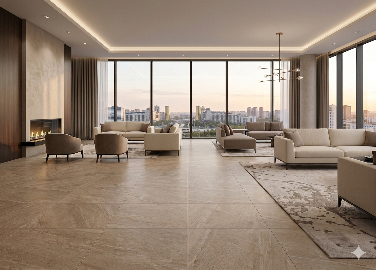 Интерьер с керамогранитом